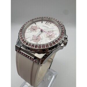 GUESS Waterpro Women’s Pink Crystal Multi-Function Watch